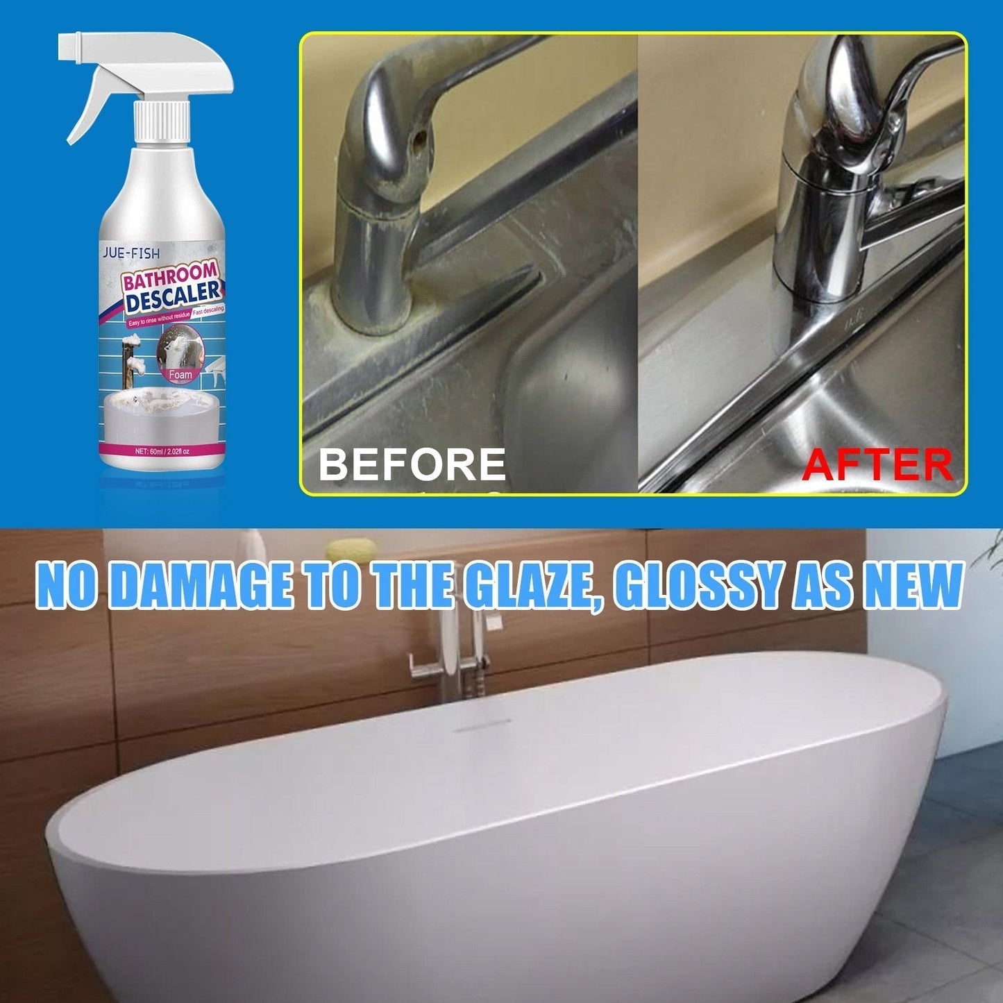 🔥LIMITED OFFER🔥Multipurpose Bathroom Stubborn Stains Cleaner