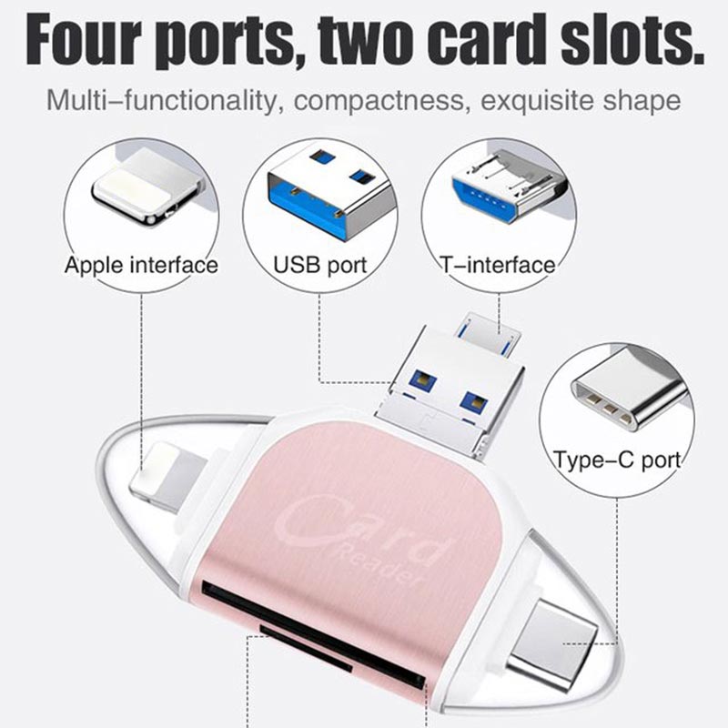 4-in-1 Multifunctional Card Reader