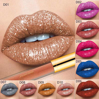 Metallic Liquid Diamond Glitter Lipstick（Buy 1 get 1 free 🔥）