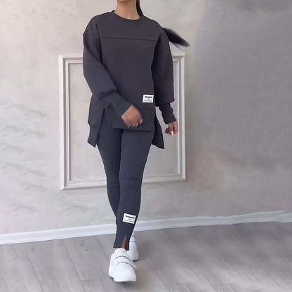 Casual sweatshirt and leggings set for women