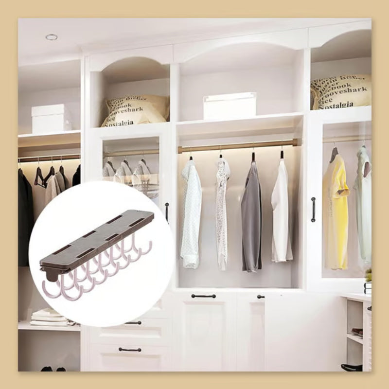 Retractable Sliding Hanging Organizers for Closets