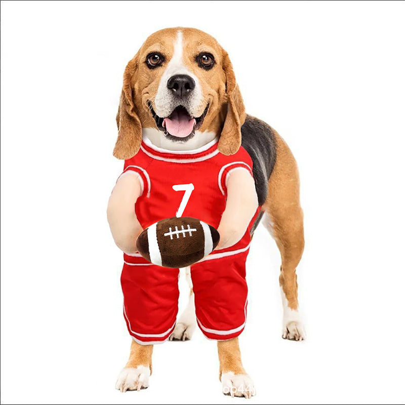 Dog Basketball Player Costume with Ball